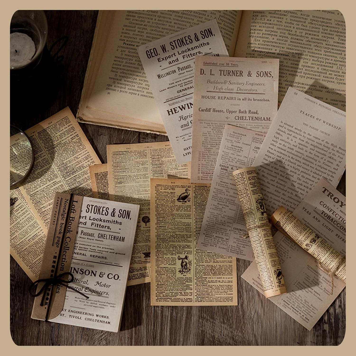 120Pcs Vintage Scrapbooking Paper, Junk Journal Supplies Kit, Aesthetic Ephemera and Decorative Paper for Crafting, Decoupage Materials Bulk Pack (Sheet Music)
