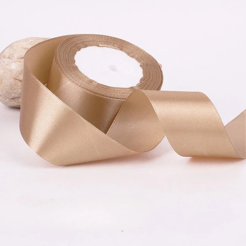 22Meters 6Mm-40Cm Satin Ribbons Crafts Bow DIY Gift Wrap Wine Red Orange Yellow Green Blue Purple Black Gray Gold White Ribbons