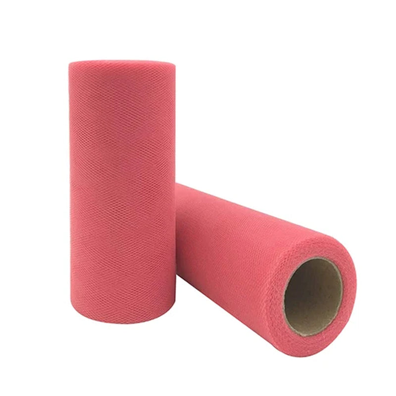 Tulle Roll Spool 25 Yards 15Cm White Organza Roll Red Blue Tulle Organza Fabric Tutu Skirt Girl Baby Shower Decor Party Supplies