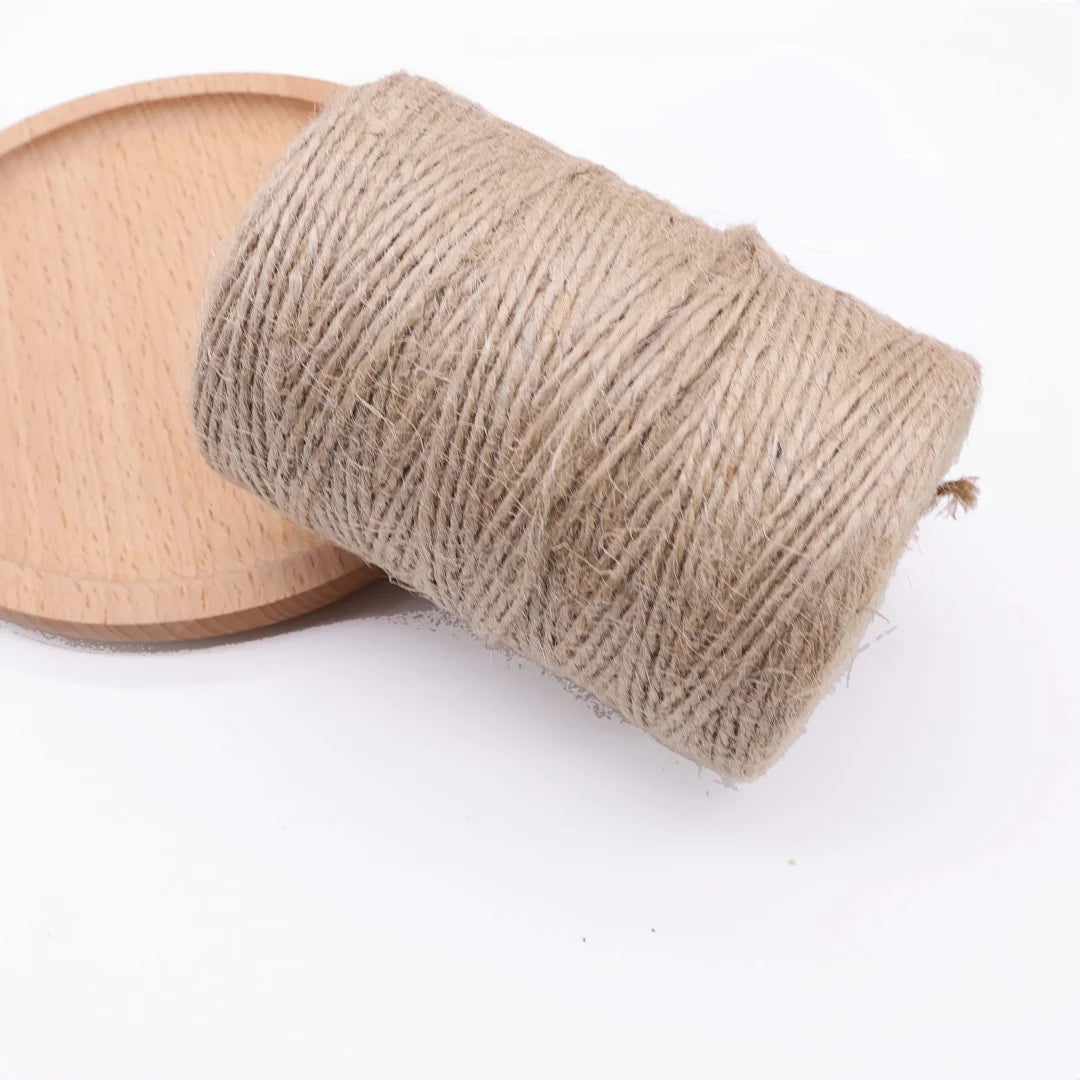 Natural Vintage Jute Rope Twine Roll Sewing Christmas Crafts Jute Cord Thread Wedding Handmade DIY Party Ribbon Bows Decoration
