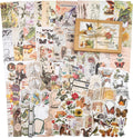 200 Pieces Vintage Ephemera Pack Decoupage Paper Junk Journal Kit Scrapbook Planner Sticker Supplies for Art Journaling Bullet Journals Collage Craft Notebooks Album Crafter Gifts (Forest)