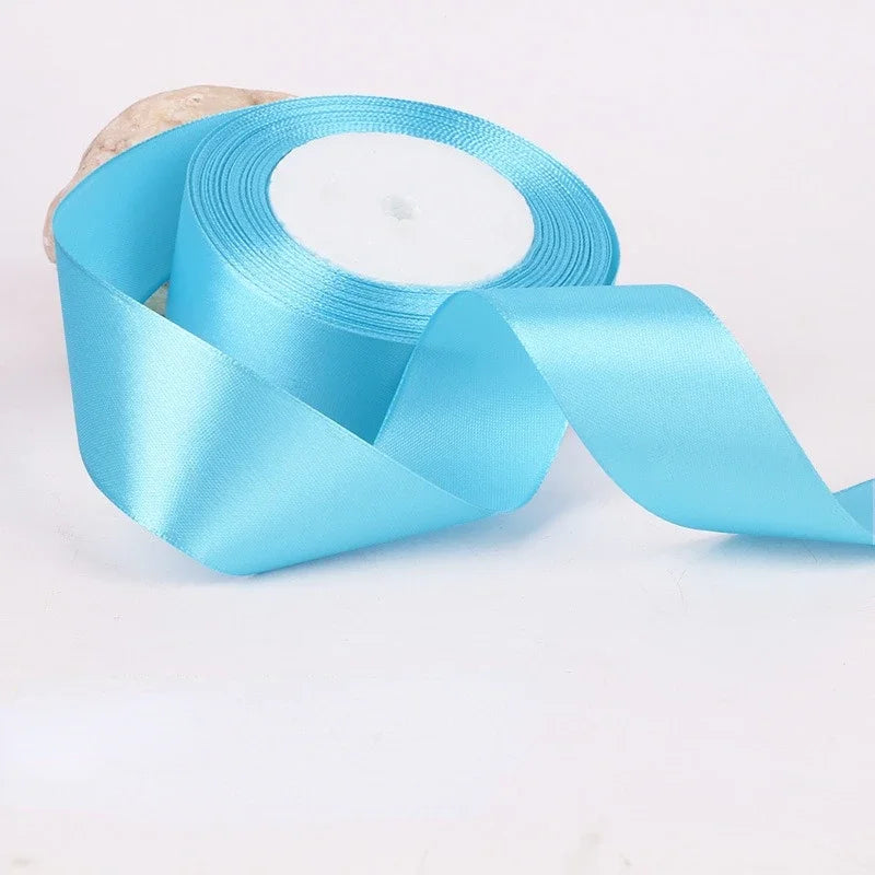 22Meters 6Mm-40Cm Satin Ribbons Crafts Bow DIY Gift Wrap Wine Red Orange Yellow Green Blue Purple Black Gray Gold White Ribbons