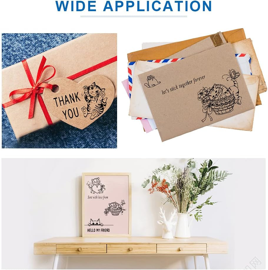 Valentines Rain Leaves Clear Stamps for Card Making and Photo Album Decorations, Mushroom Animals Stamps Love Words Transparent Rubber Stamps Seal for DIY Scrapbooking Supplies