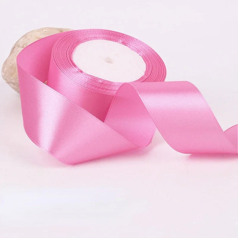 22Meters 6Mm-40Cm Satin Ribbons Crafts Bow DIY Gift Wrap Wine Red Orange Yellow Green Blue Purple Black Gray Gold White Ribbons