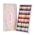 60 Rolls Cross Line Theme Washi Tape Set, Writable Decorative Tapes for Scrapbooking, Junk Journal Supplies, Bullet Journaling, 0.39"X79" per Roll