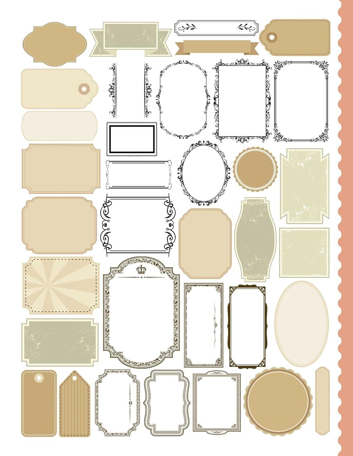Junk Journal Cutouts: Vintage Designs: from Botanicals to Travel, 350+ Timeless Images for Creative Journaling (My Junk Journal Supplies)
