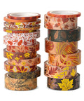 '- Washi Tape Set, 21 Rolls, Assorted Sizes, Autumn Leaves | 5.5 Yards/Roll, Washi Tape for Scrapbook, Arts, Crafts, Journals and Planners